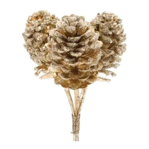 10.5" Gold Pinecone Bundle