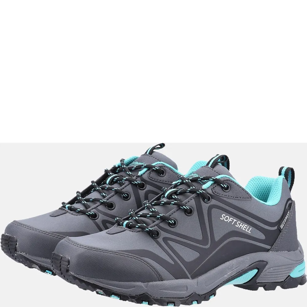 Abbeydale Low Hiking Shoes Grey/Black/Aqua