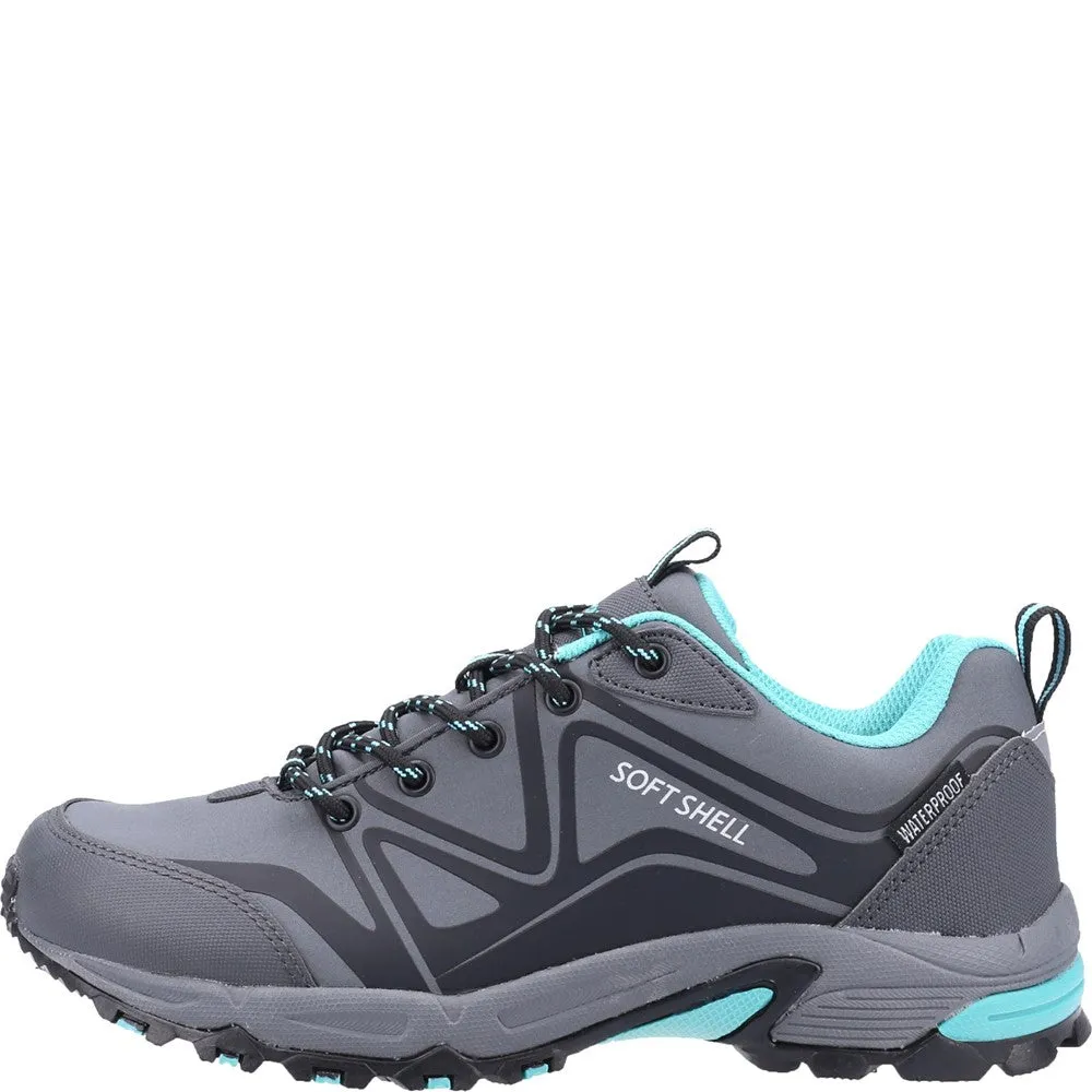 Abbeydale Low Hiking Shoes Grey/Black/Aqua