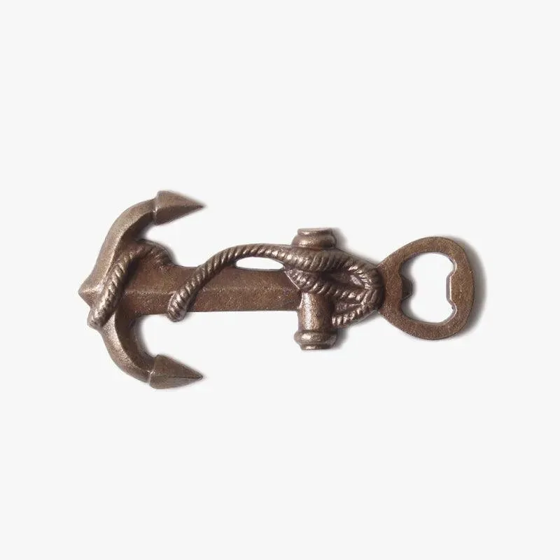 Anchor Metal Bottle Opener - Antique