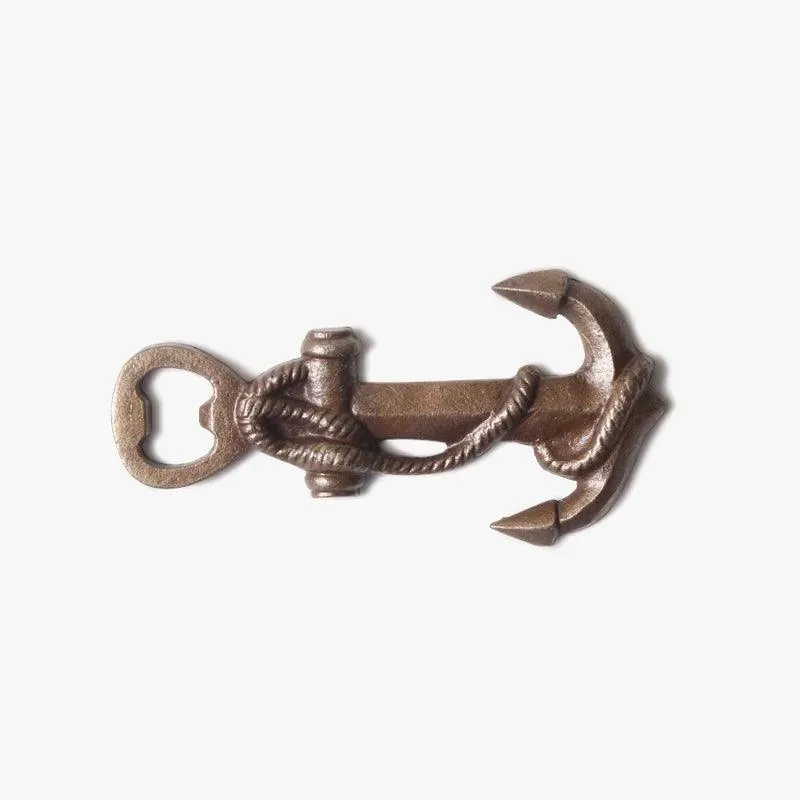 Anchor Metal Bottle Opener - Antique