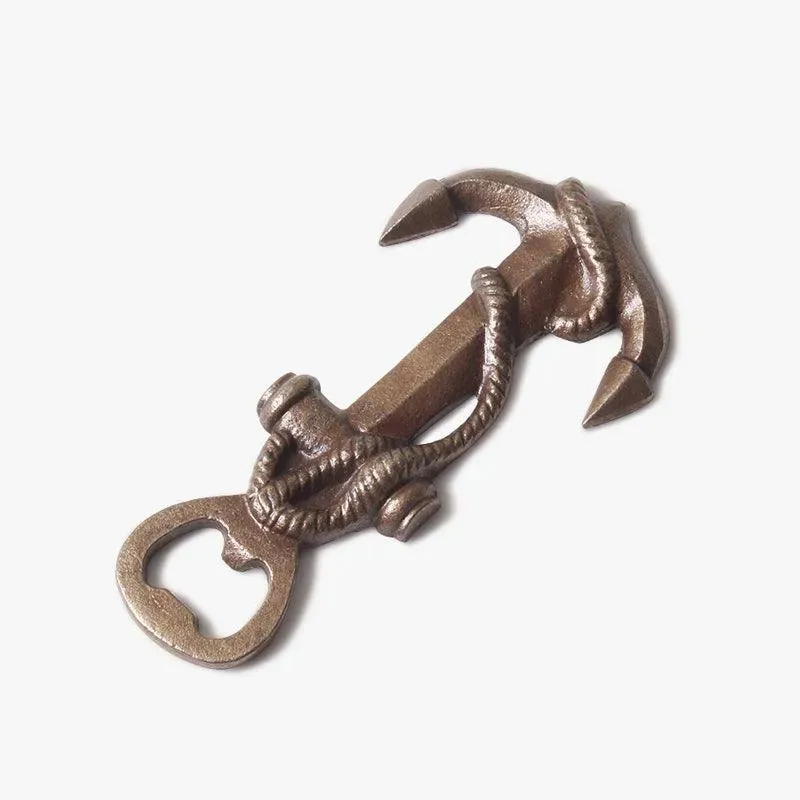 Anchor Metal Bottle Opener - Antique