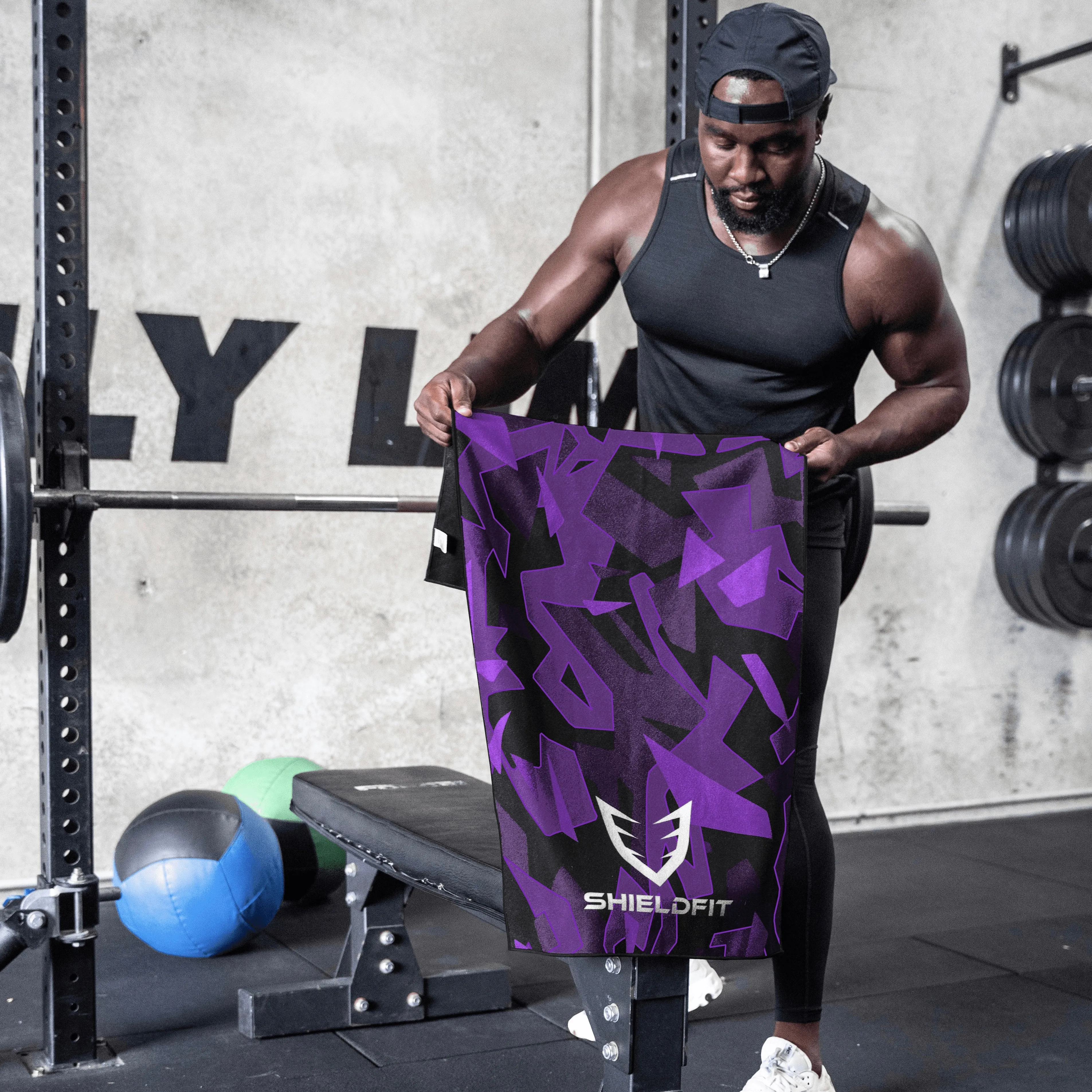 Antibacterial Gym Towel: Twilight Ultra Violet