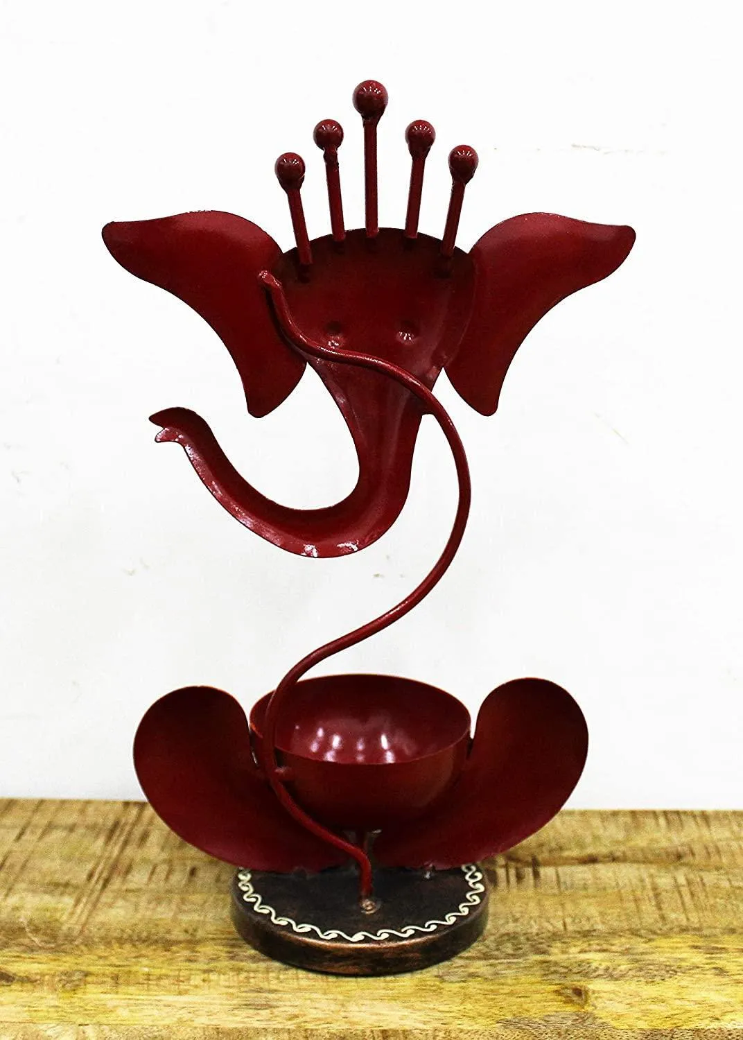 Beautifully Hand Crafted Ganesha Tea Light Holder Size - 17.8 x 8.9 x 27.9 CM