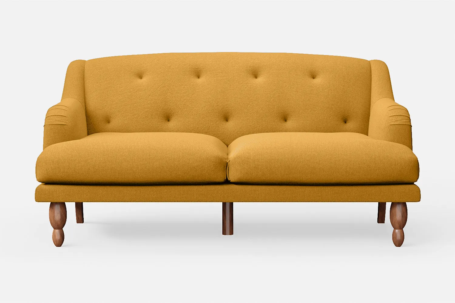 Burlington 3 Seater Sofa Yellow Linen Fabric