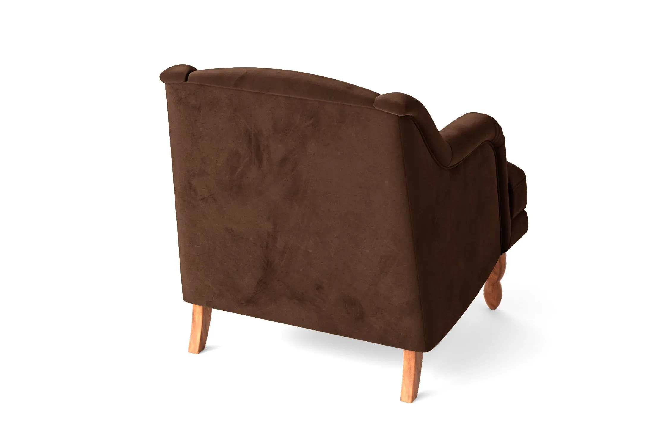 Burlington Armchair Coffee Brown Velvet