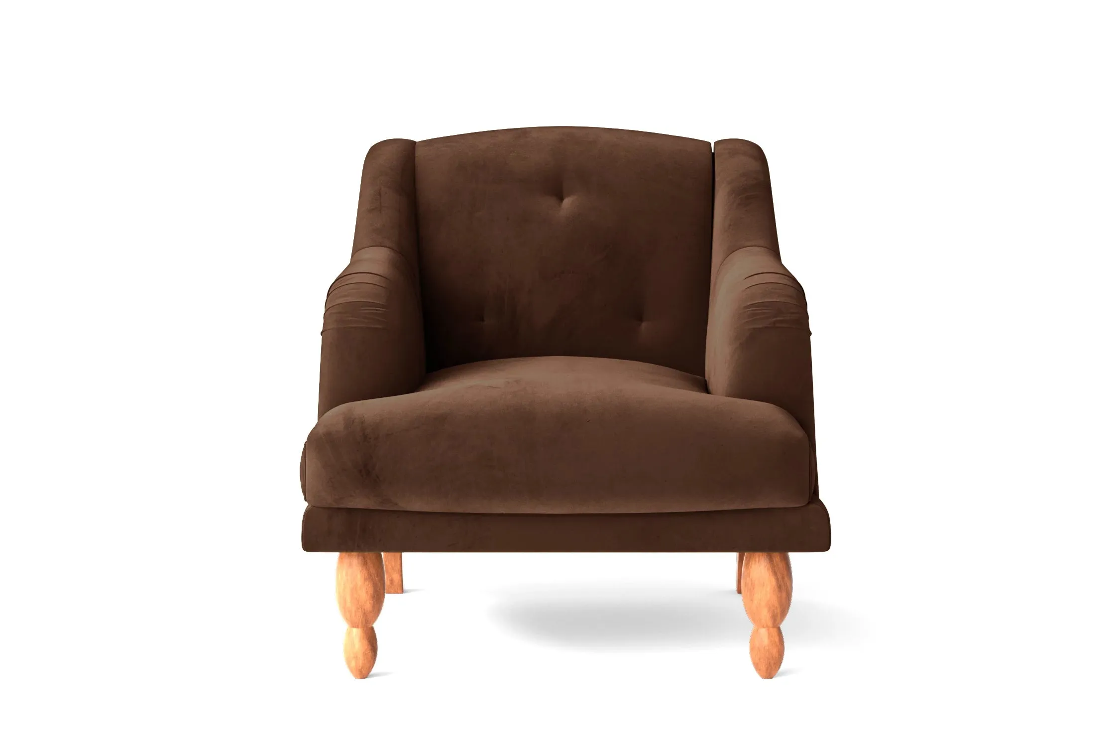 Burlington Armchair Coffee Brown Velvet