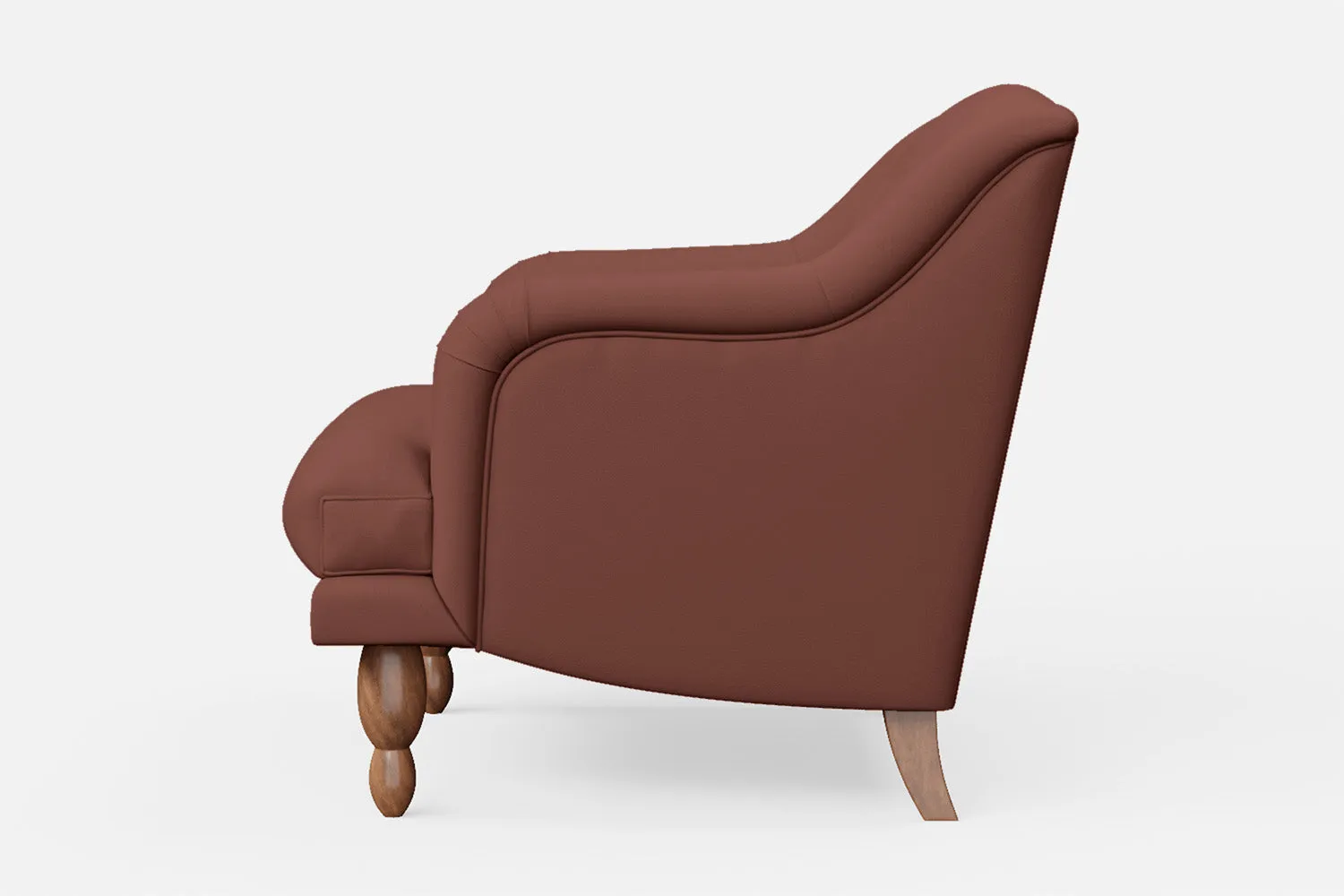 Burlington Armchair Mauve Leather