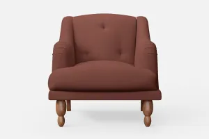 Burlington Armchair Mauve Leather