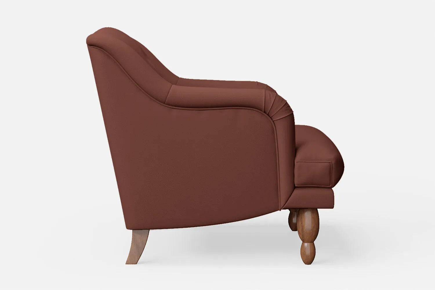 Burlington Armchair Mauve Leather