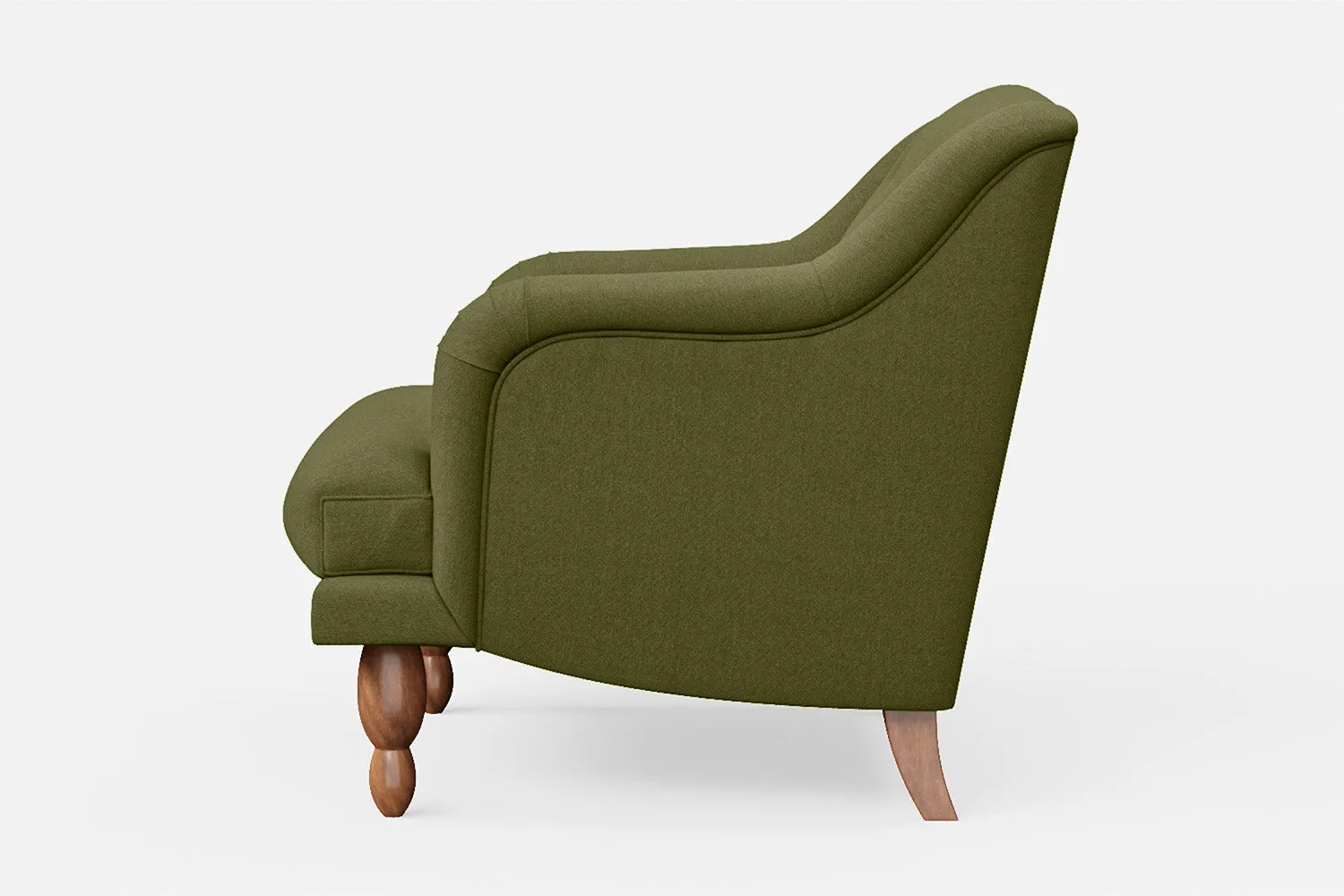 Burlington Armchair Olive Linen Fabric