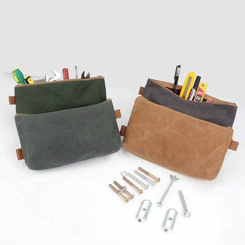 Canvas Tool Bag Portable Household Electrician Tool Bag Car Hardware Tool Bag Electrician Bag