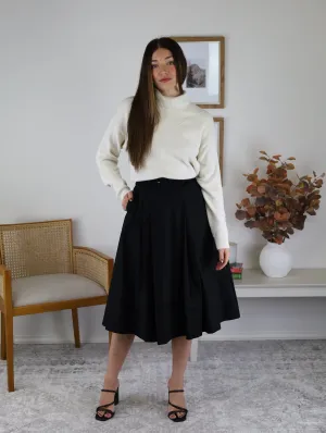 Celina Midi Skirt with Belt