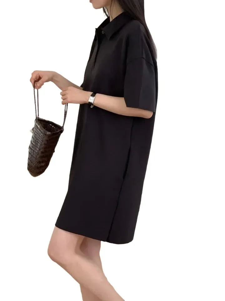 Clever Alice Collar One-Piece in Black or Grey