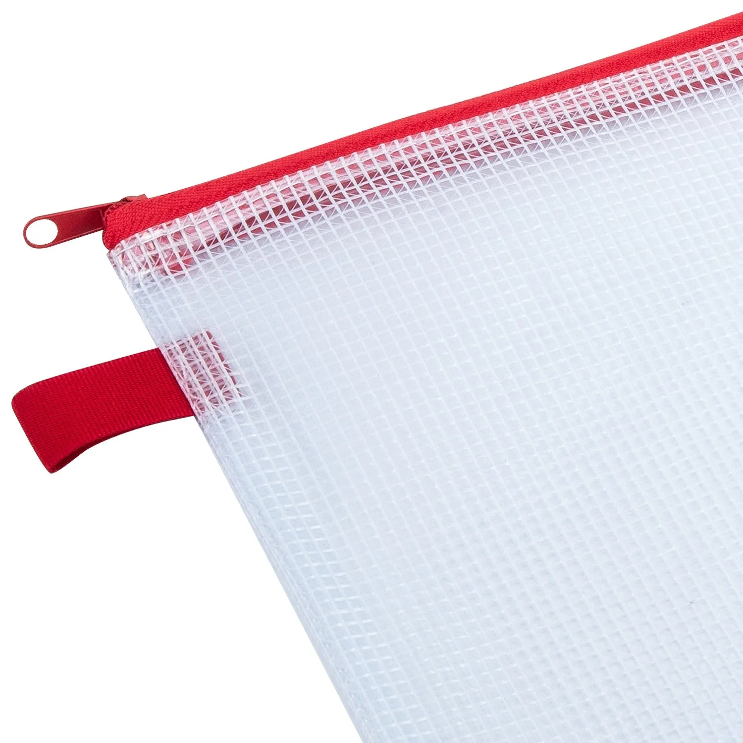 Deli PVC Mesh Zip Bag A4 4C