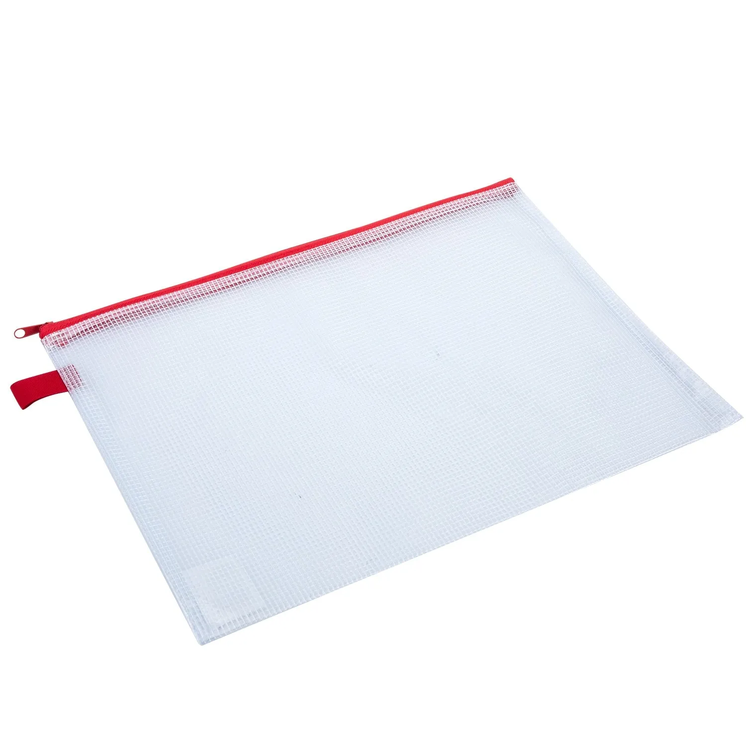 Deli PVC Mesh Zip Bag A4 4C