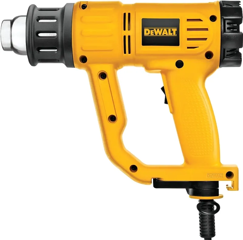 DeWALT D26950 Heat Gun, 13 A, 16 cfm Air, 120 to 1100 deg F, Includes: Cone Nozzle, Fishtail Surface Nozzle :EA: QUANTITY: 1