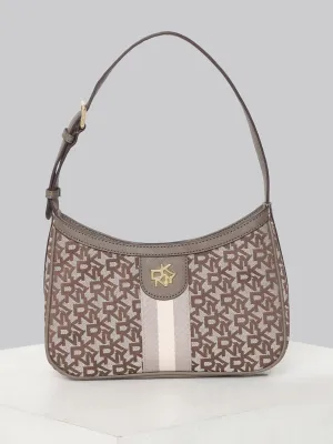 DKNY Women Brown Printed Crossbody