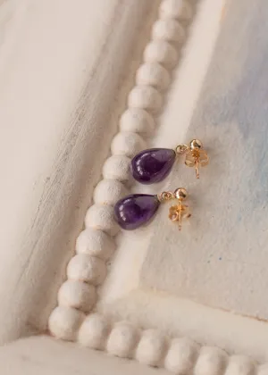 February Amethyst Earrings