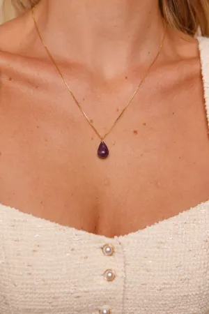 February Amethyst Necklace