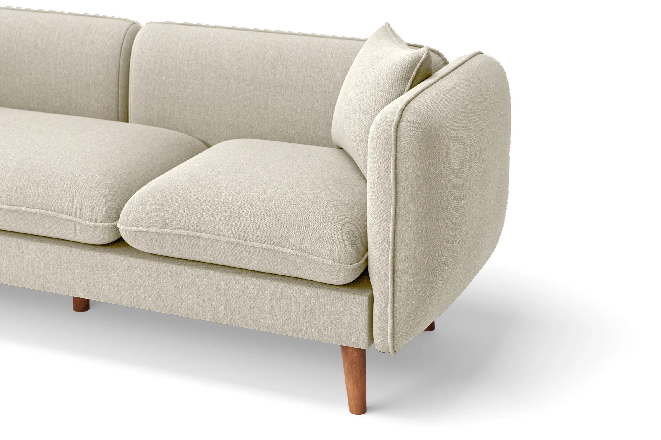 Florence 2 Seater Sofa Cream Linen Fabric