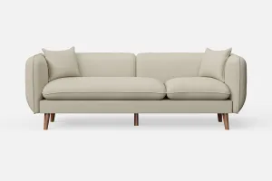 Florence 3 Seater Sofa Cream Leather