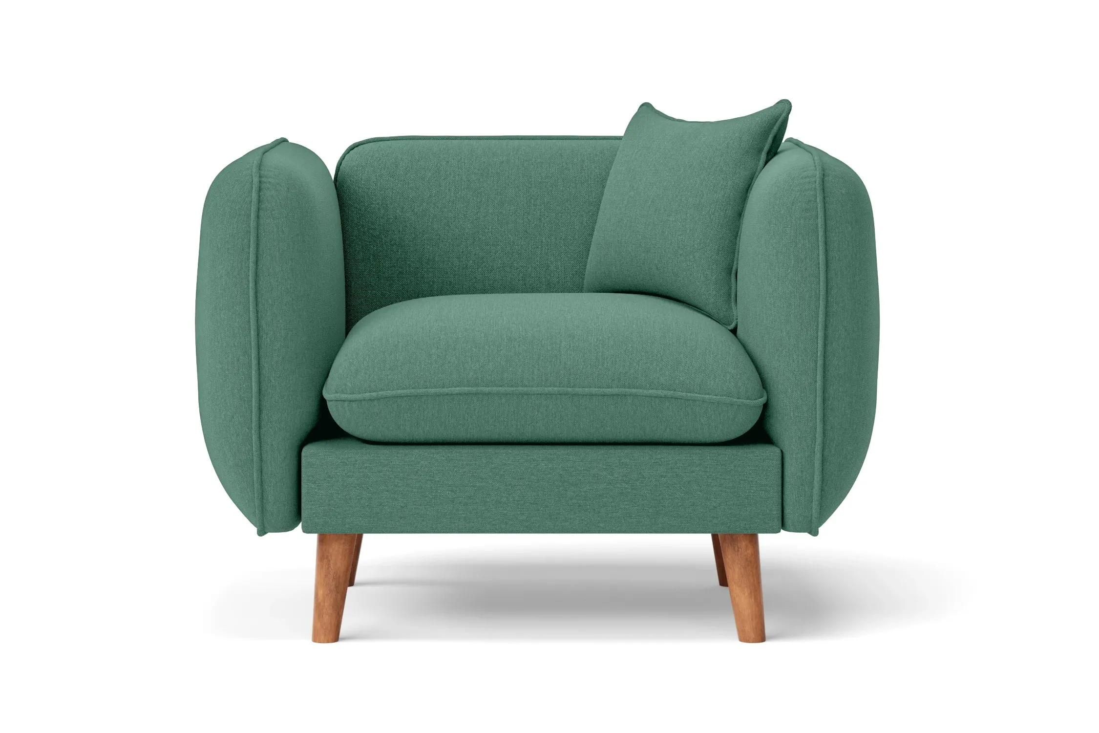 Florence Armchair Mint Green Linen Fabric