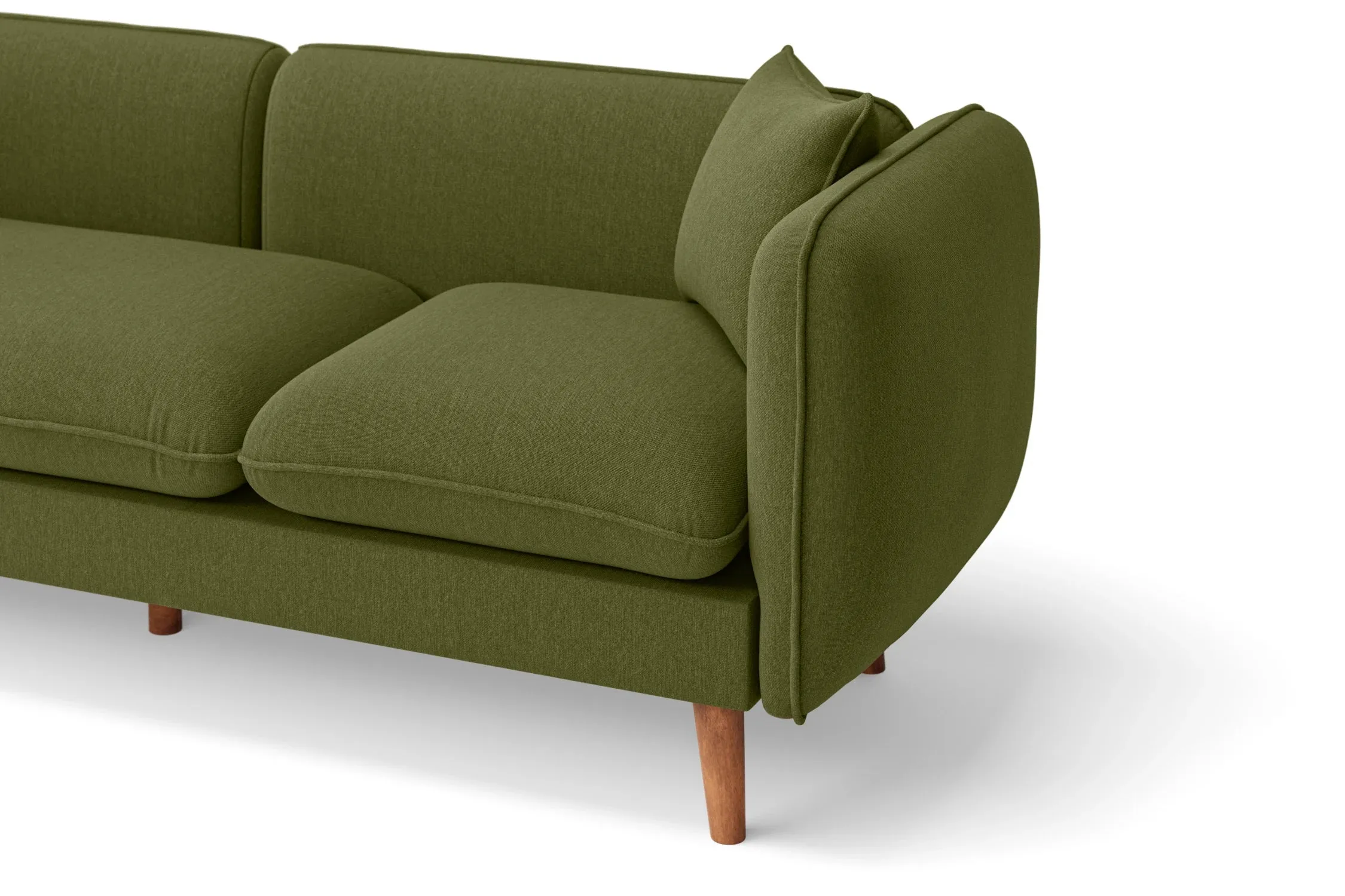 Florence Armchair Olive Linen Fabric