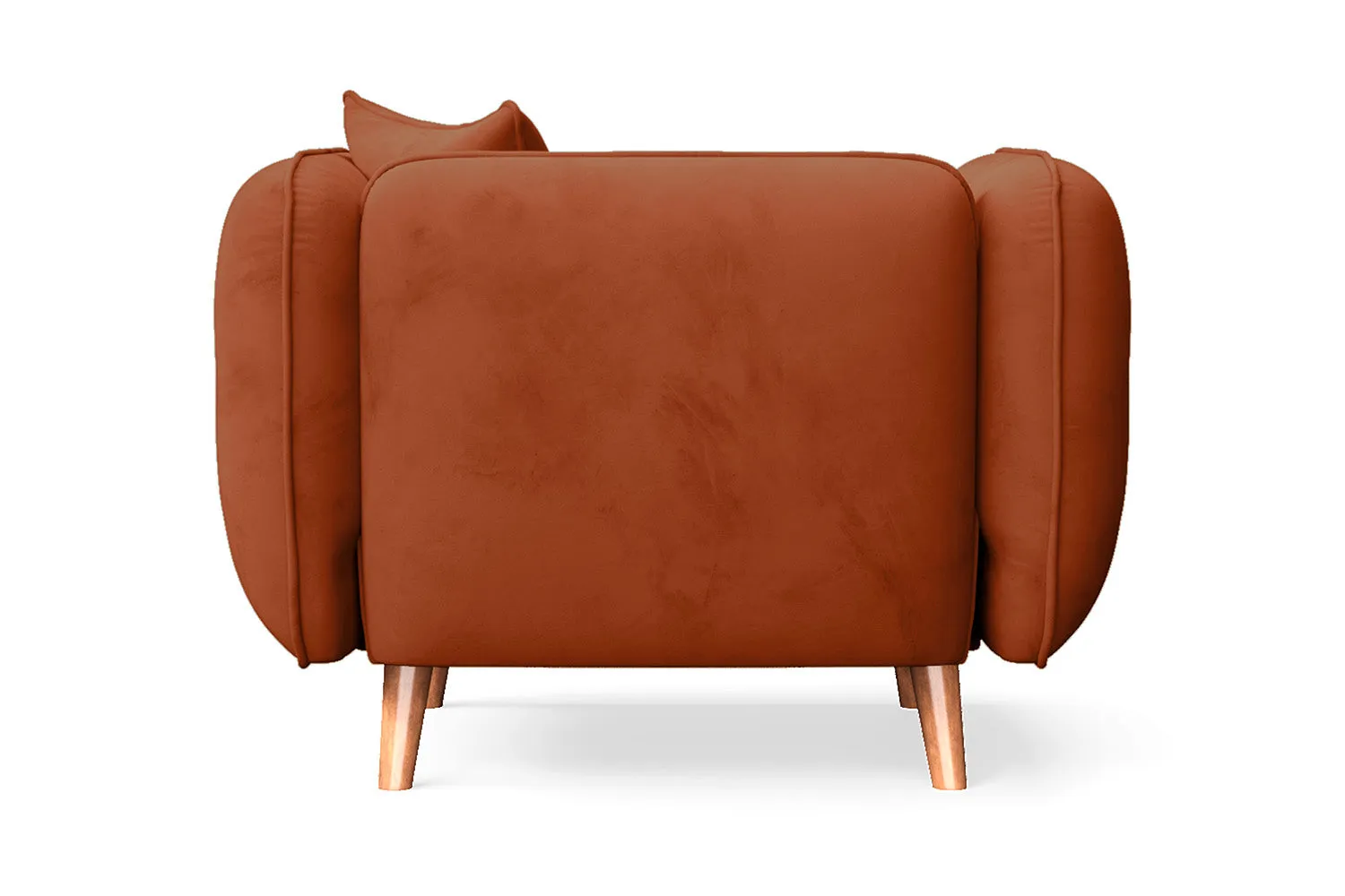 Florence Armchair Orange Velvet