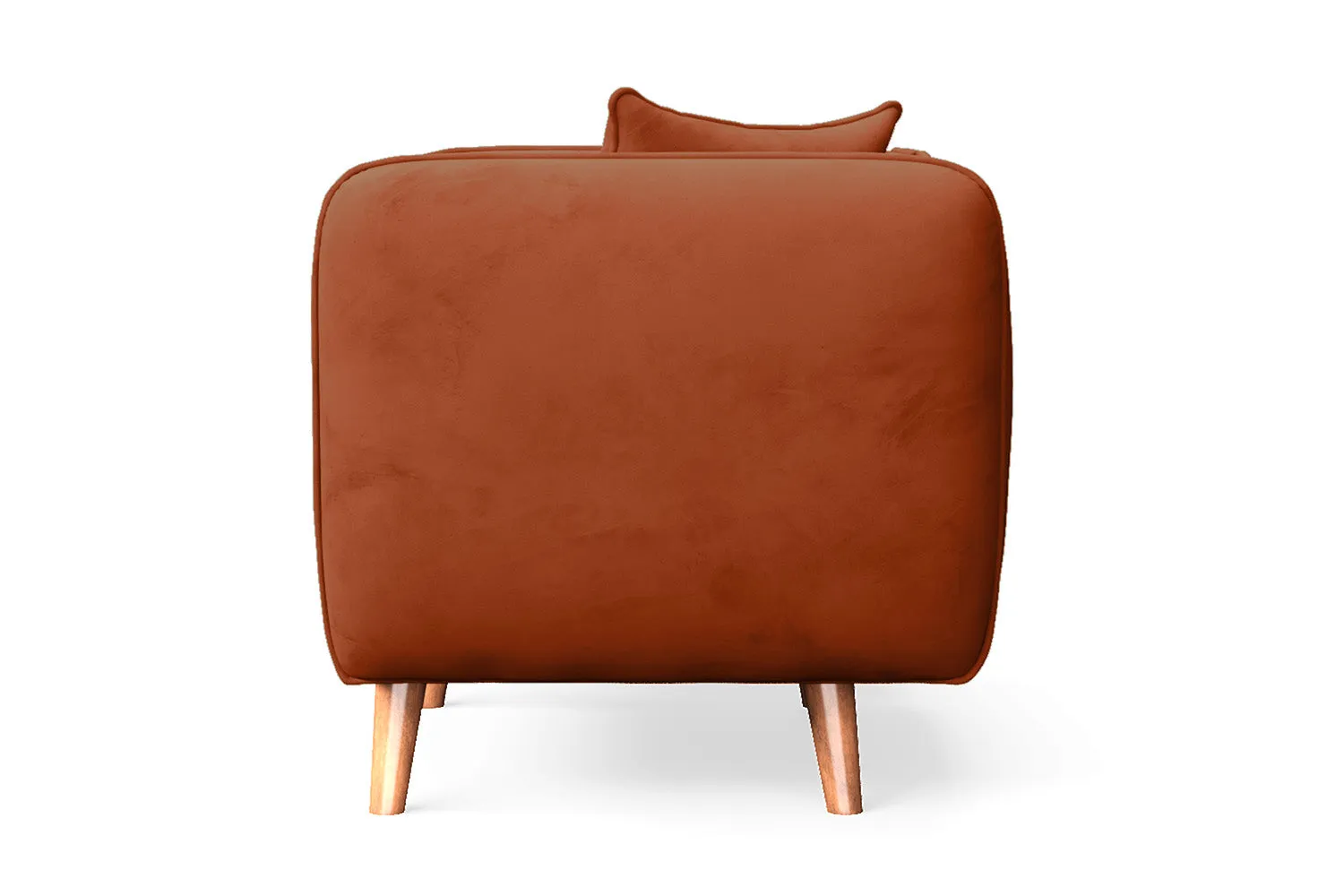 Florence Armchair Orange Velvet