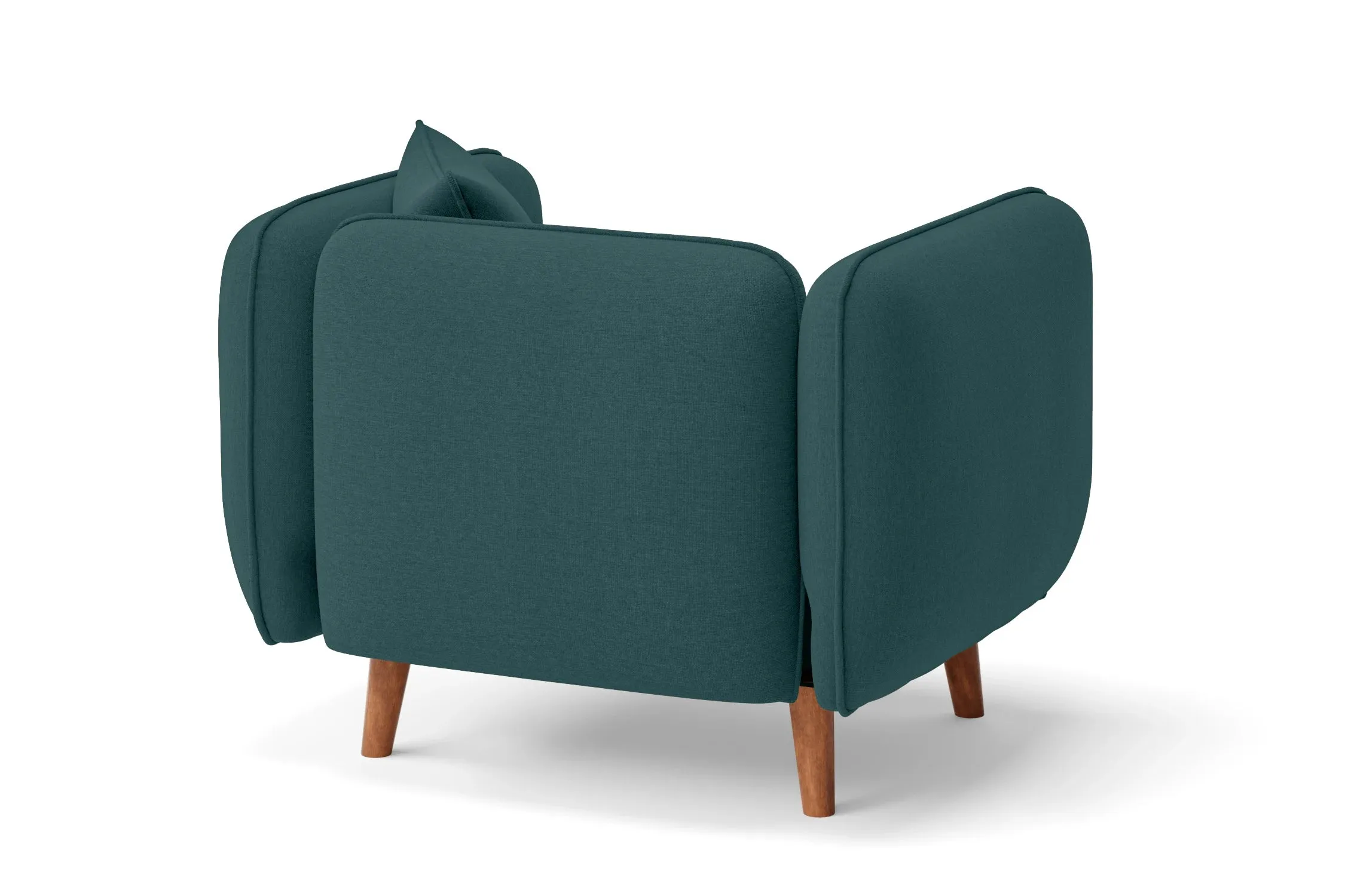 Florence Armchair Teal Linen Fabric