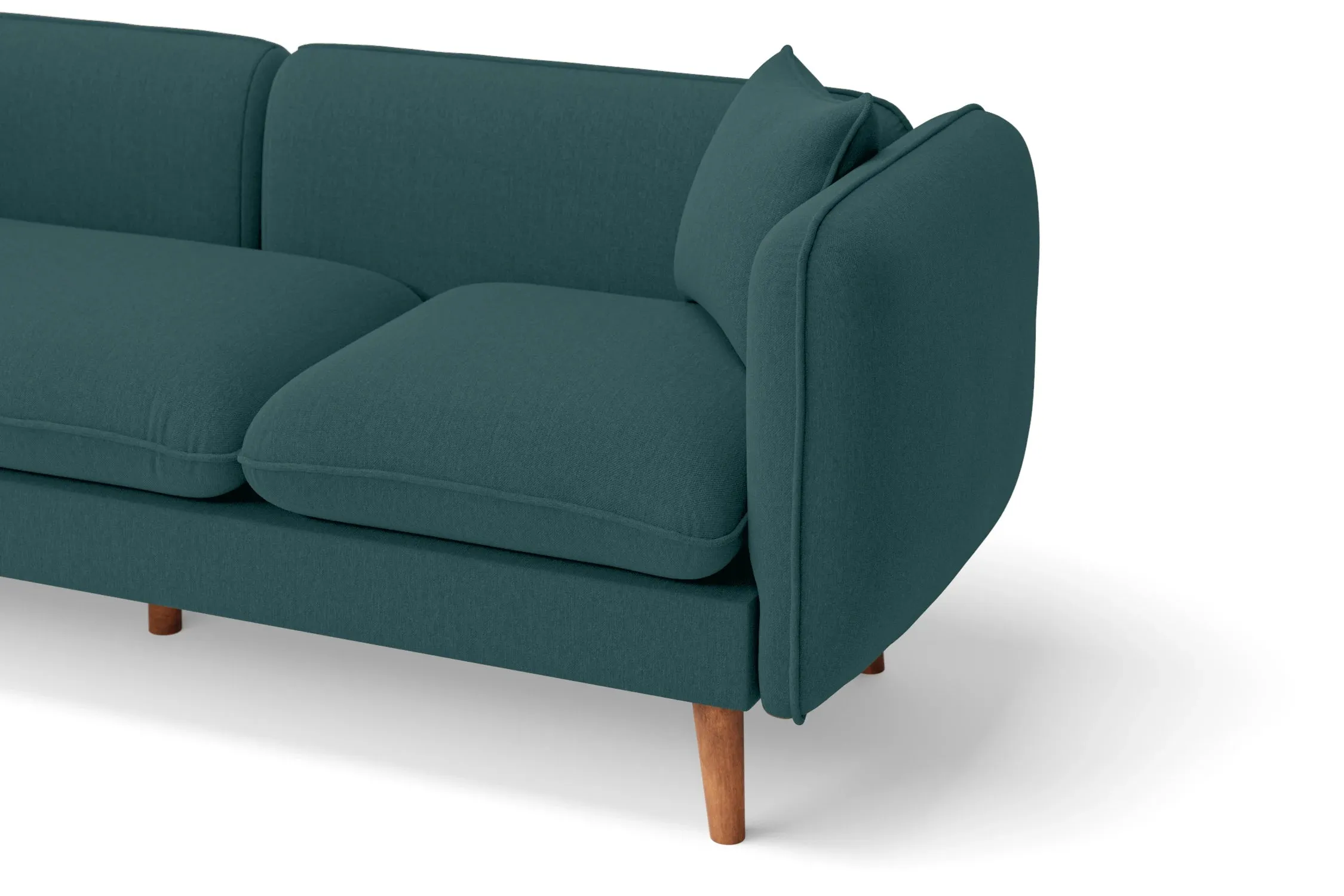 Florence Armchair Teal Linen Fabric