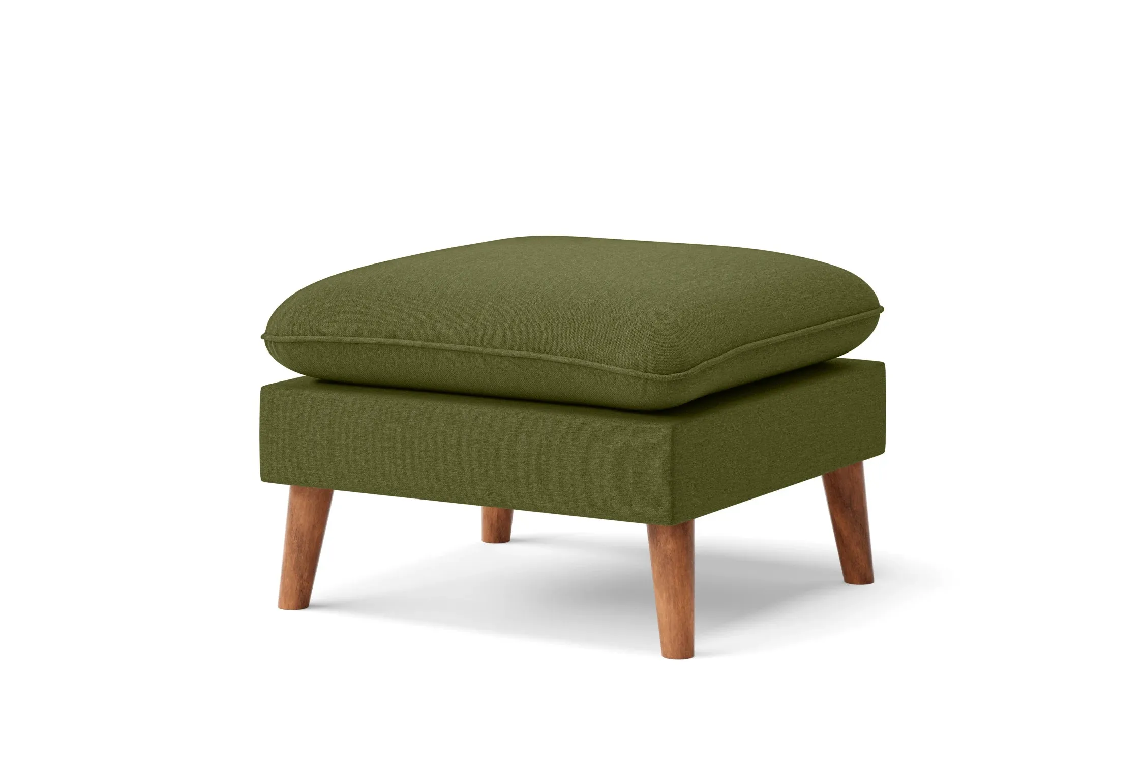 Florence Ottoman Olive Linen Fabric