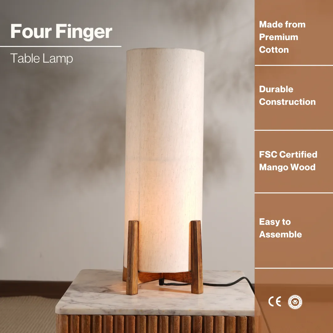 Four Finger Table Lamp