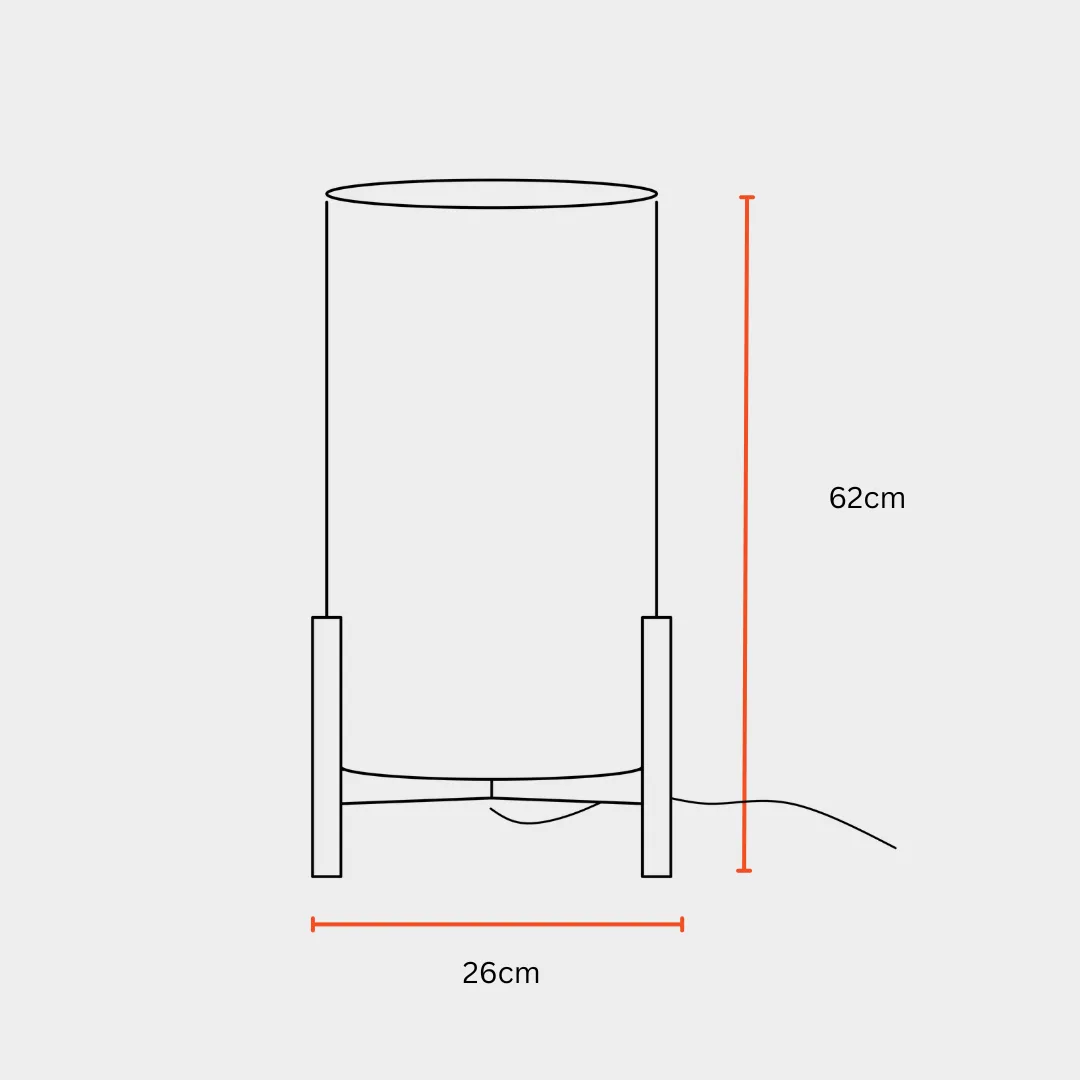 Four Finger Table Lamp