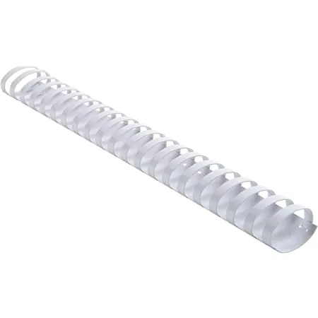 GBC BINDING COMB ROUND 21RG 6MM WHITE