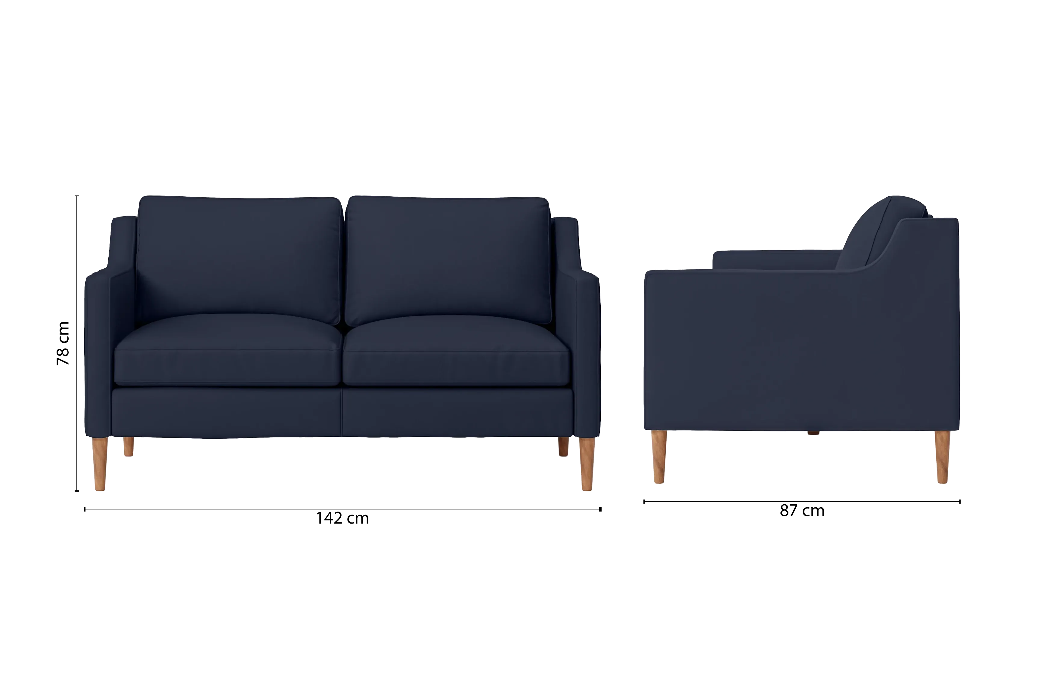 Greco 2 Seater Sofa Spruce Leather