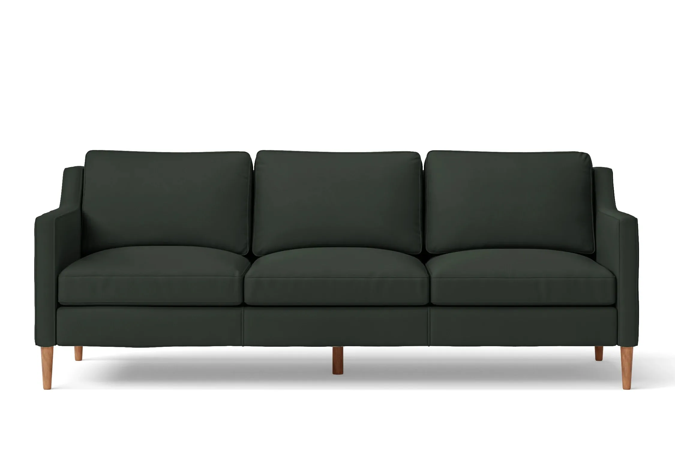 Greco 3 Seater Sofa Green Leather