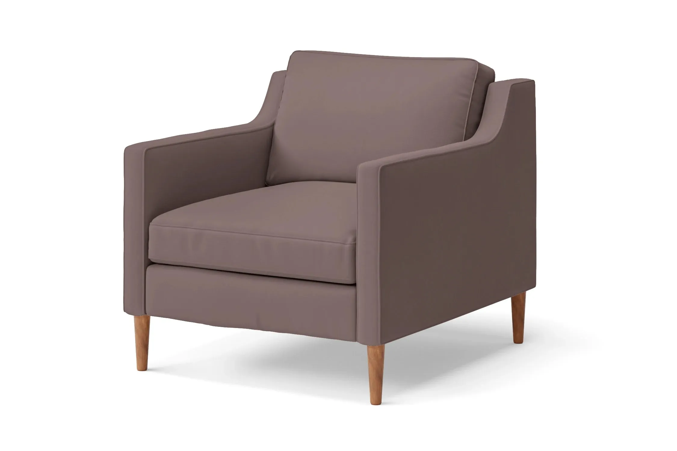 Greco Armchair Rose Taupe Leather