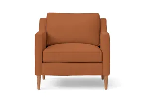 Greco Armchair Tan Brown Leather