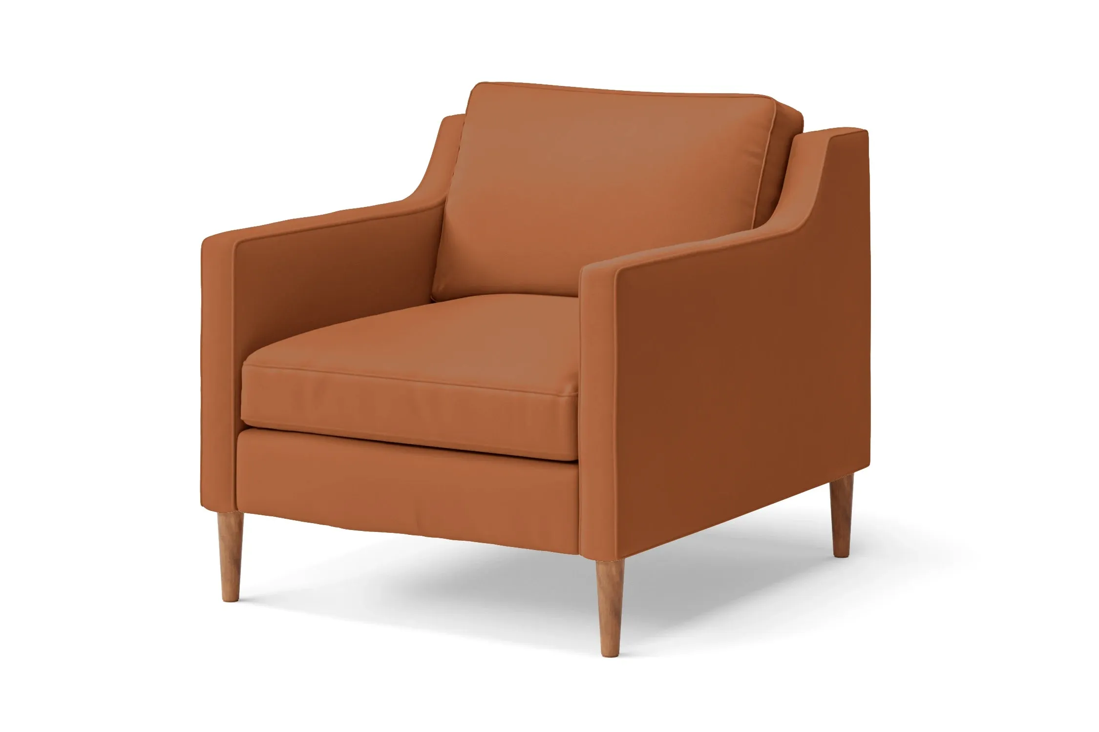 Greco Armchair Tan Brown Leather