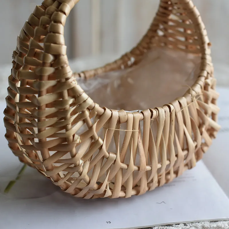 Handmade Flower Arrangement Wicker Creative Basket Ideas