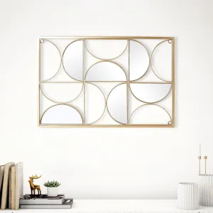 Home Centre Panorama Fresco Mirror Wall Art with Metal Frame