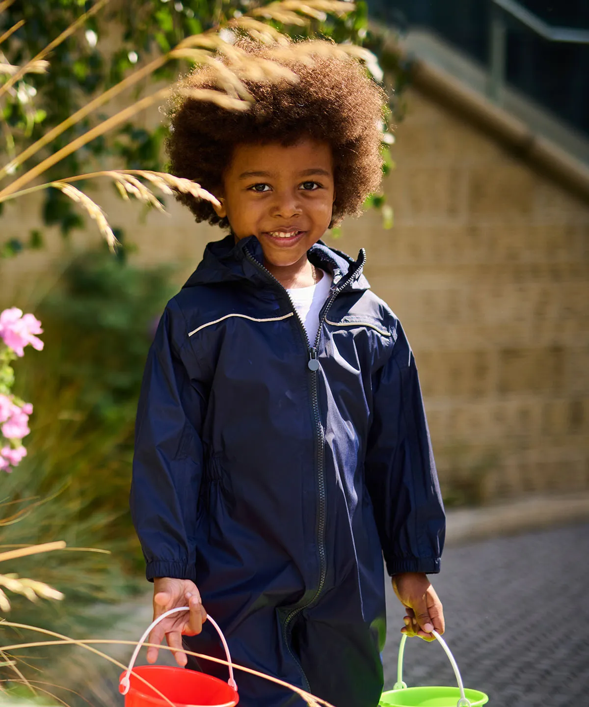 Jem Pink - Kids paddle rainsuit