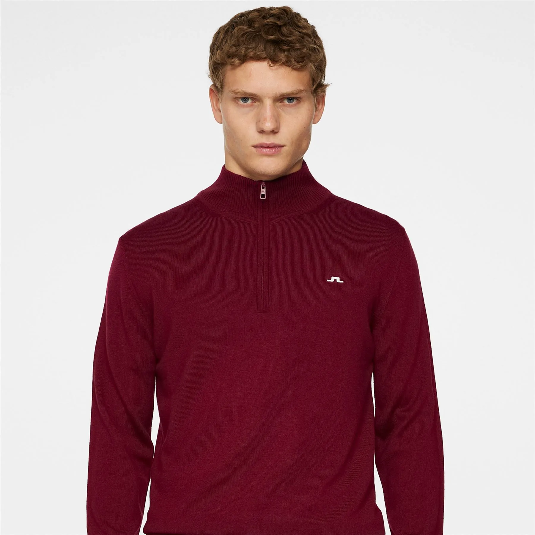 Kian Zipped Sweater Cabernet - AW24