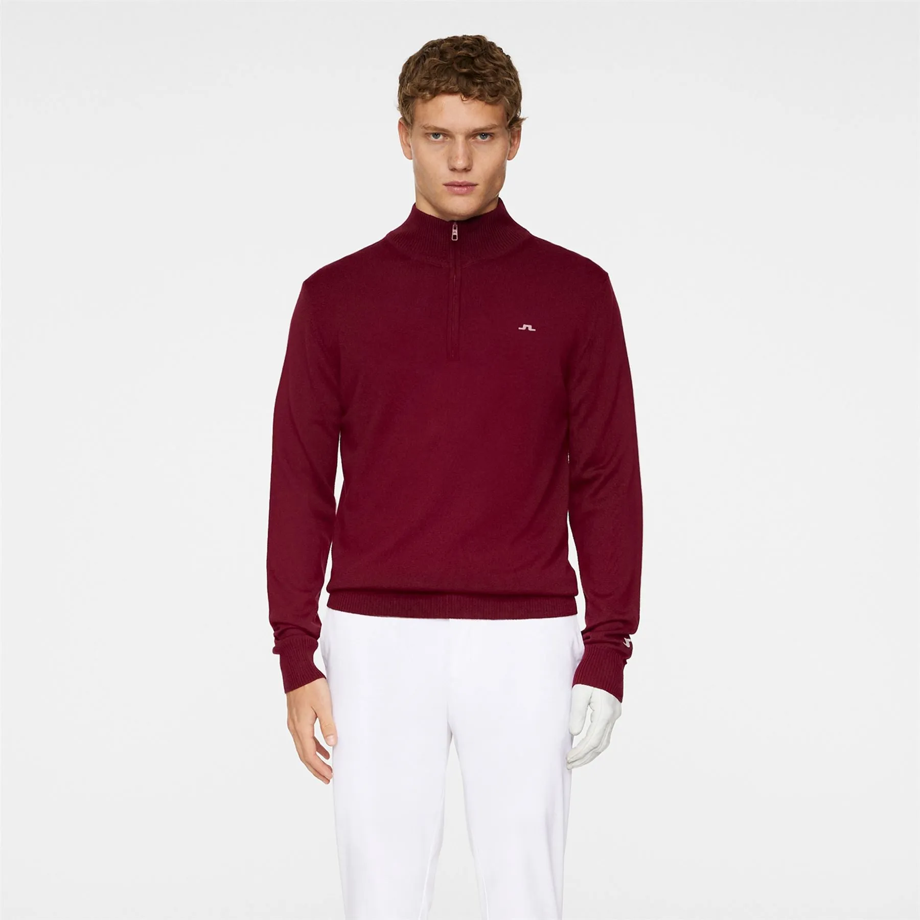 Kian Zipped Sweater Cabernet - AW24