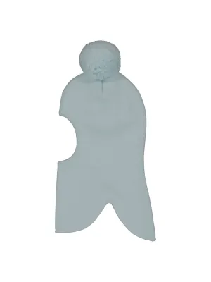 Kids' Pompom Balaclava Light Blue