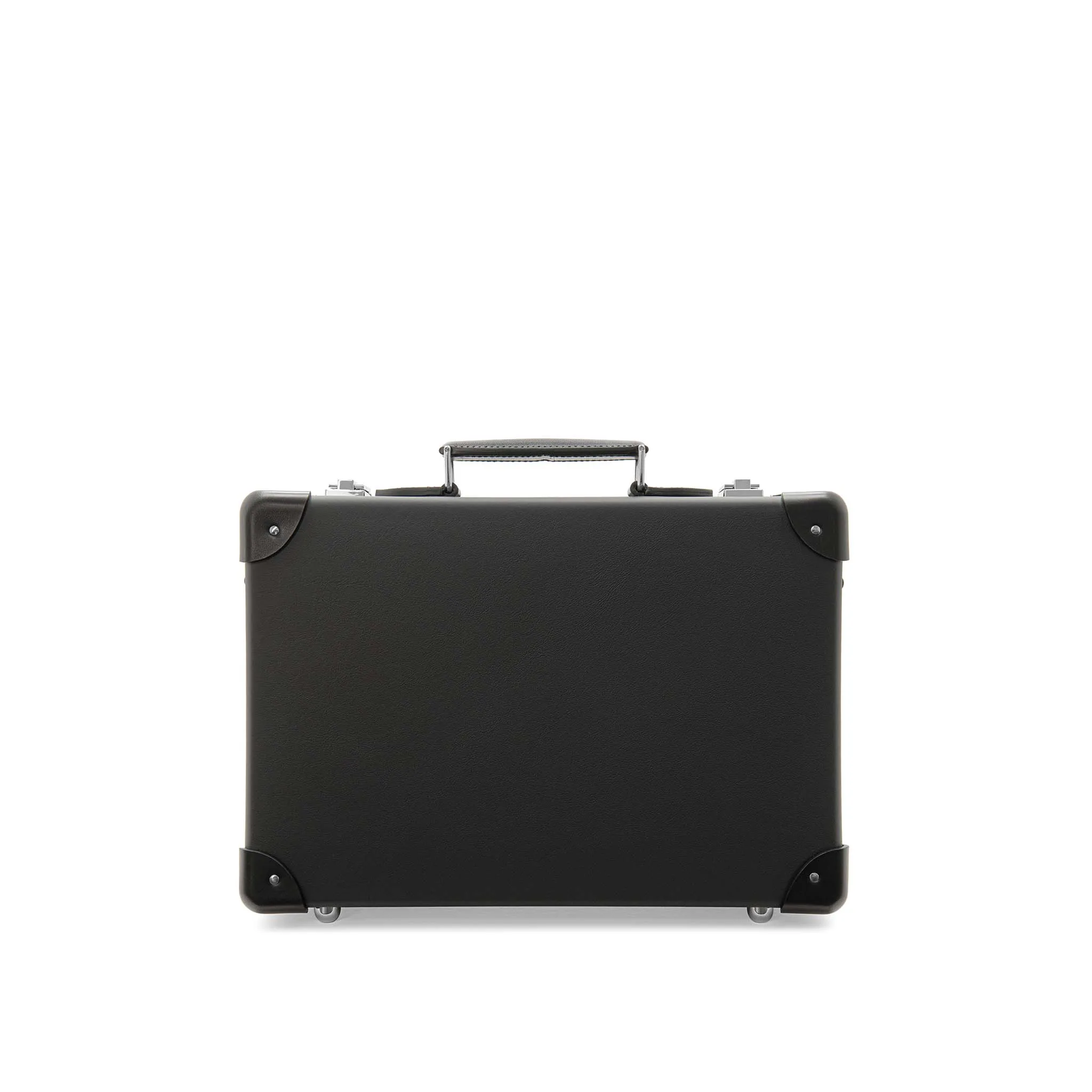 Leather Crafted · Small Attaché | Black/Black/Chrome