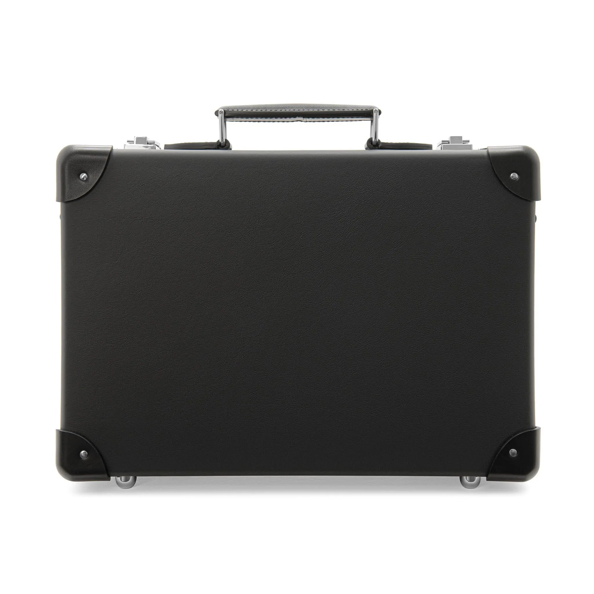 Leather Crafted · Small Attaché | Black/Black/Chrome