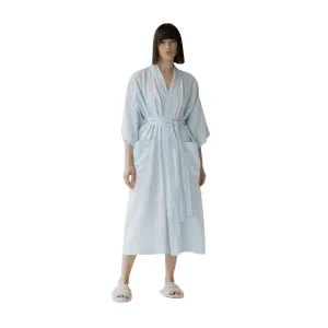 Light Blue Linen Bathrobe